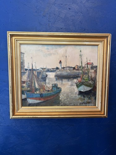 Marcel cramoysan huile - huile, toile