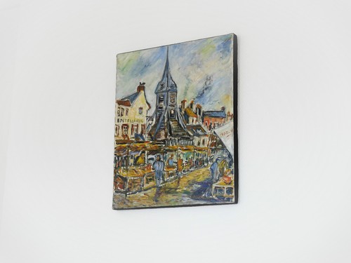 Hst peinture calvados honfleur - hst,
