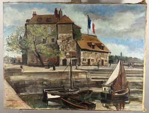 Huile sur toile - , École