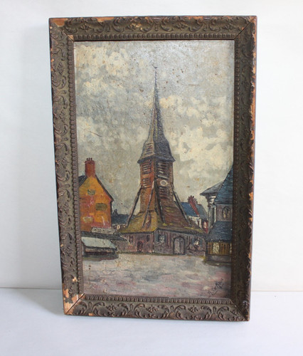 Huile sur panneau - , r