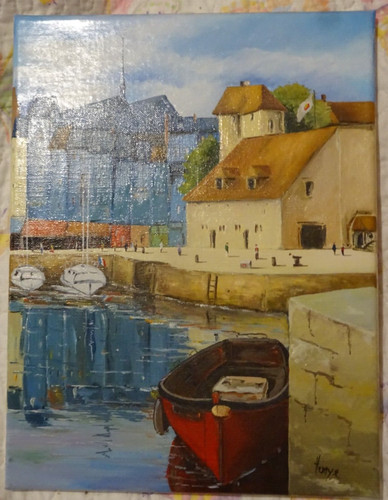 Honfleur port bateau - honfleur,